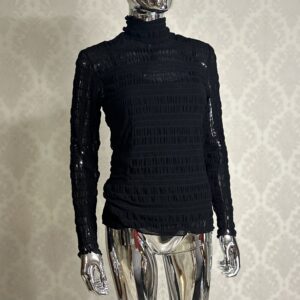 Bluzka Damska Na Ramiączkach Cream czarna rozmiar. S