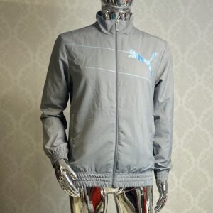 Kurtka Wiatrówka Męska Puma rozpinana szara rozmiar. S