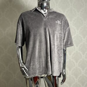 Koszulka Polo Męska Review gruba srebra rozmiar. XL