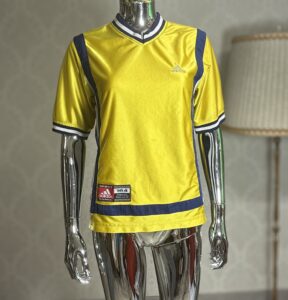 Koszulka Retro Dziecięca Adidas Teamwear żółta rozmiar 154