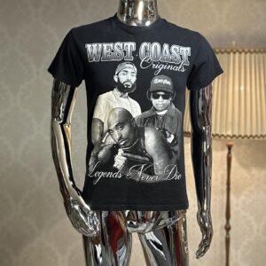 T-Shirt Męski West Coast czarna rozmiar S