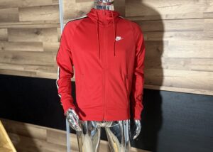 Bluza Męska NIke Sportowa rozpinana czerwona rozmiar S