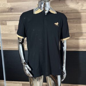 Koszulka Polo Męska czarna DTG rozmiar XL