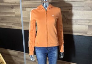 Sportowa Bluza Damska rozpinana pomarańczowa rozmiar XL