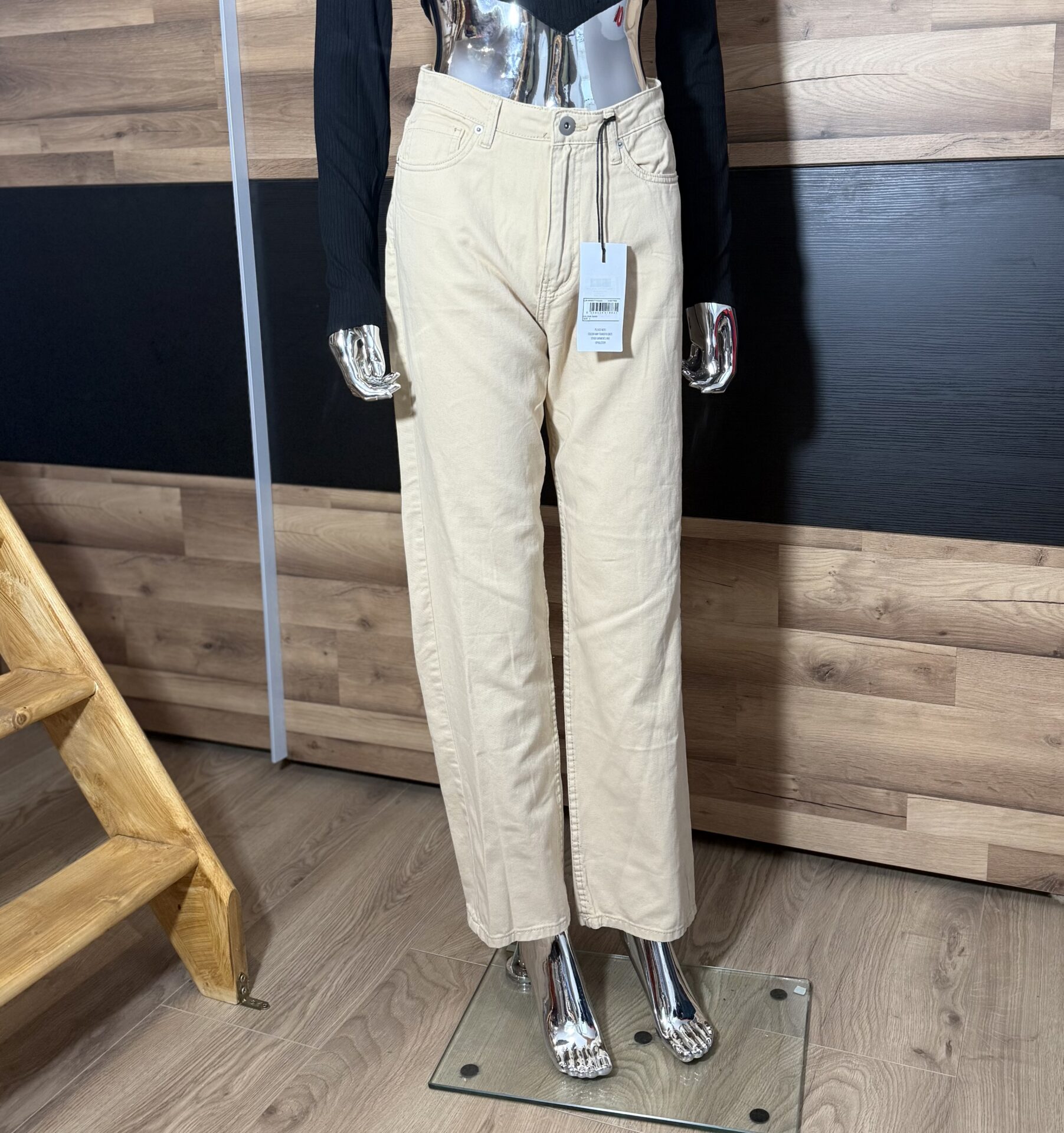 Spodnie Jeans Damskie Brave Soul kremowa rozmiar 8 / 36 / S