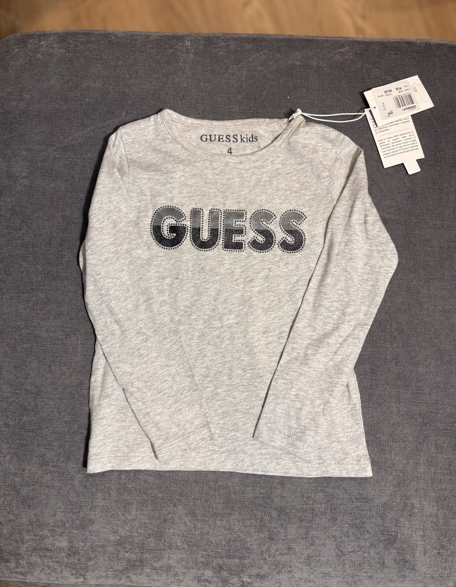 Koszulka Dziecięca Guess szara rozmiar 4 / 104