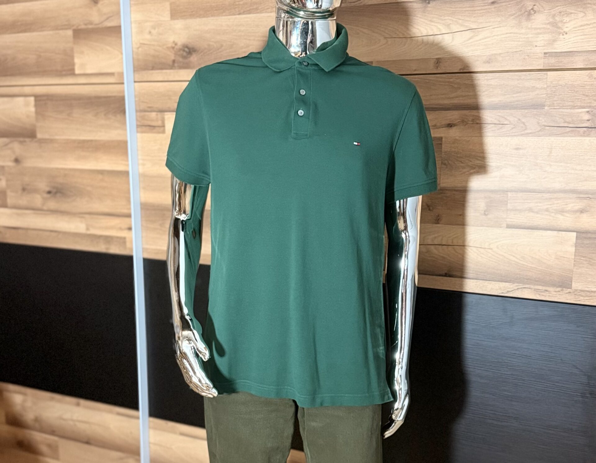 Koszulka Polo Męska Tommy Hilfiger zielona rozmiar XL