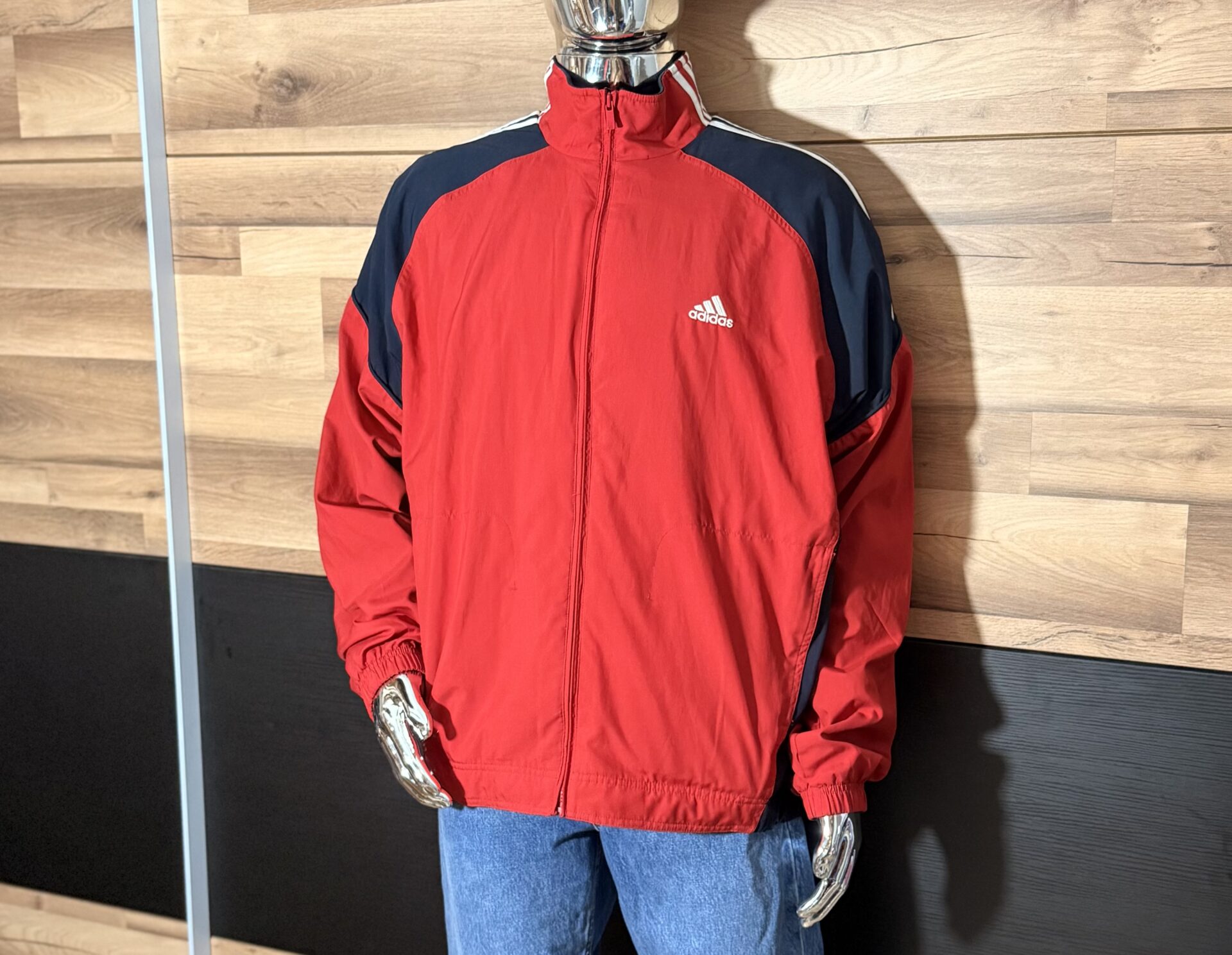 Kurtka Sportowa Adidas czerwona rozmiar XL