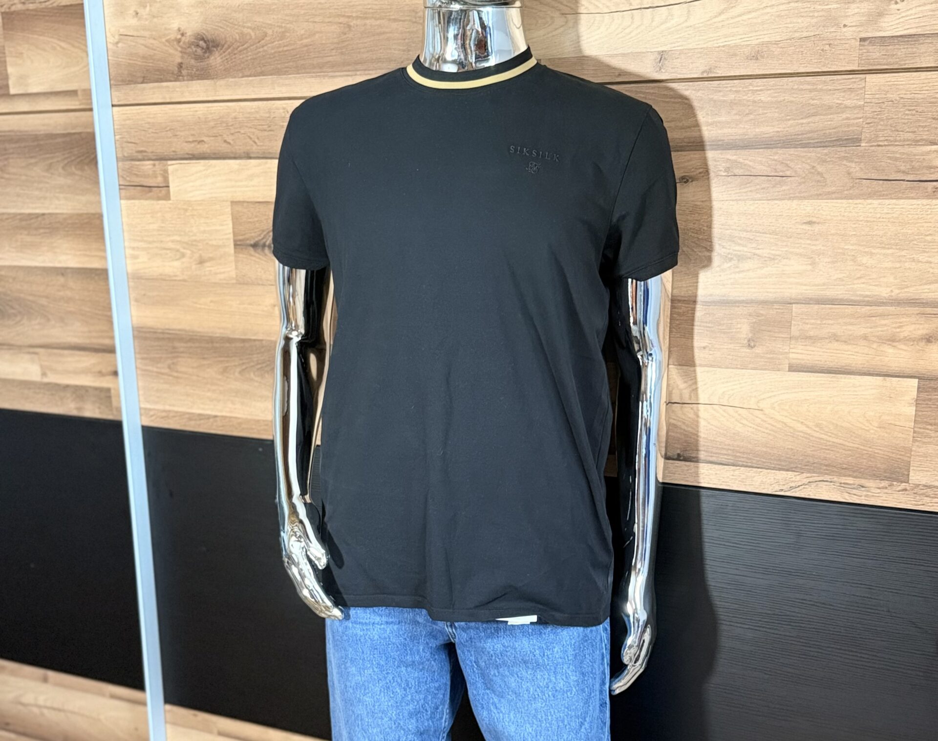 Koszulka Męska Siksilk czarna rozmiar XL